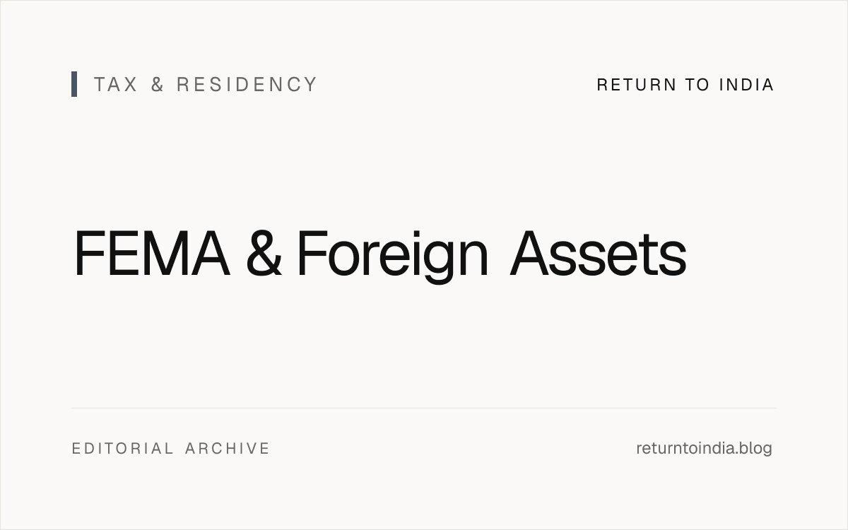 Legal documents and gavel representing FEMA compliance for NRIs Inline planning visual.