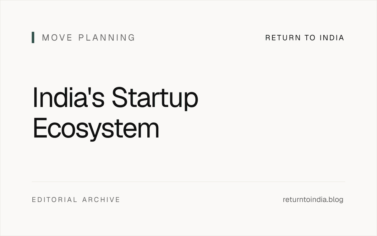 Modern startup office space in India representing tech opportunities Inline planning visual.